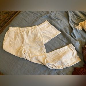 H&M linen blend pants size small